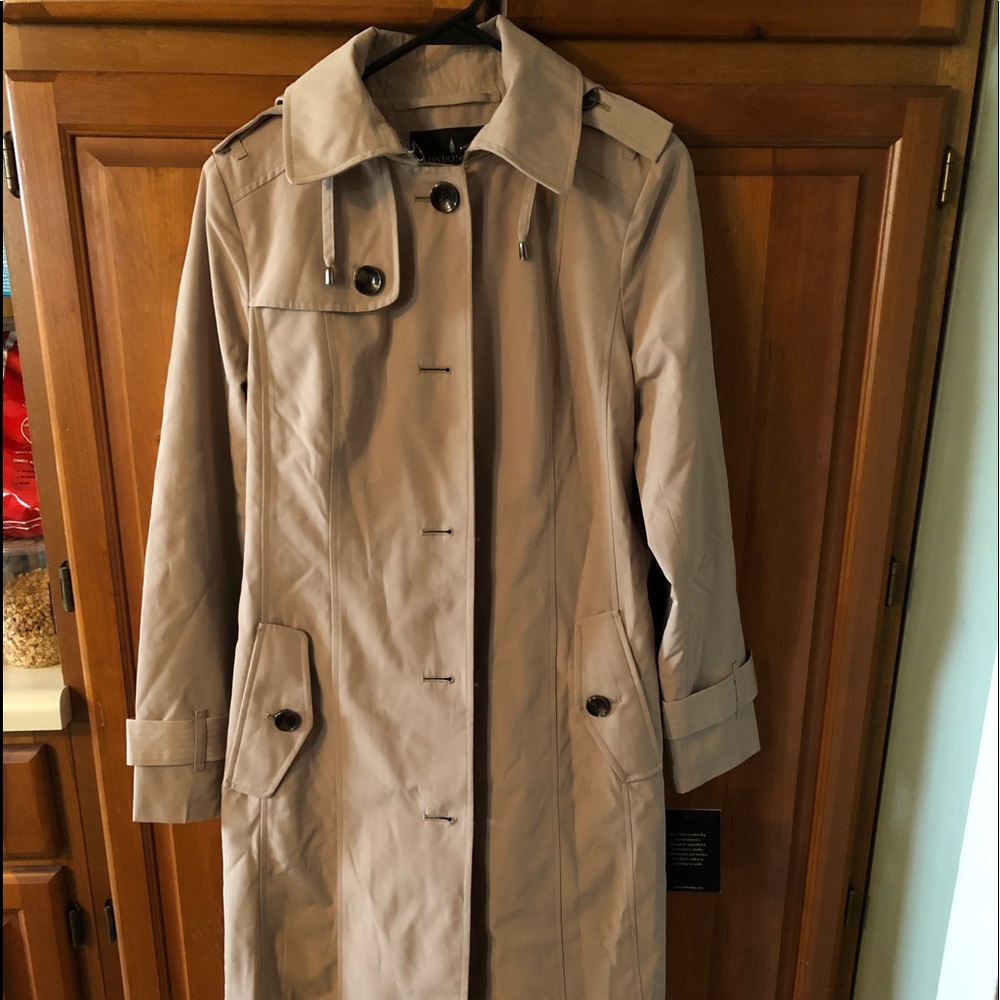 London Fog double breasted trench coat